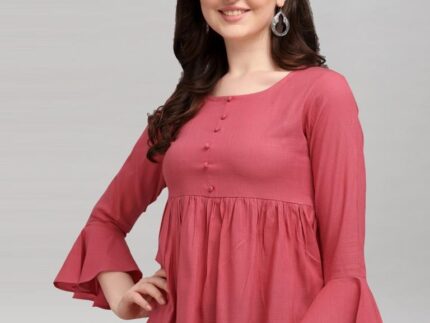 Angelic Pink Gathered Top