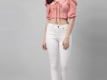 Light Pink Drawstring Top