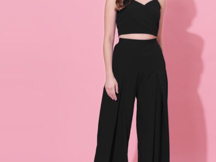 Black Box-pleated Co-ord Set
