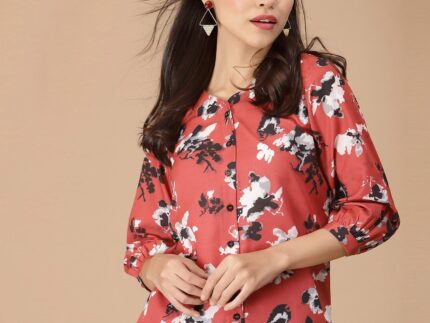 Red Digital Printed Shirt