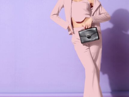 Light Pink Lycra Co-ord Set