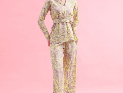 Yellow Printed Co-ord