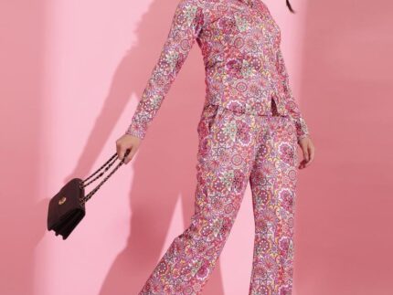 Pink Printed Co-ord Set