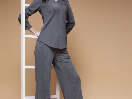 Grey Lycra Co-ord Set