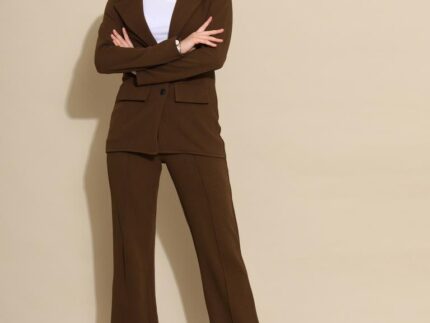 Brown Lycra Plain Co-ords Set