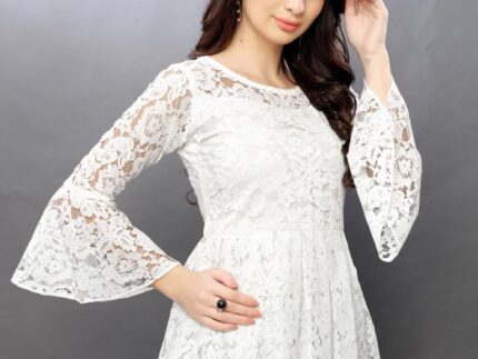 Desirable White Coloured Net Russell Net Tops
