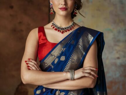 Blue Color Saree