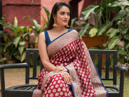 Red color saree